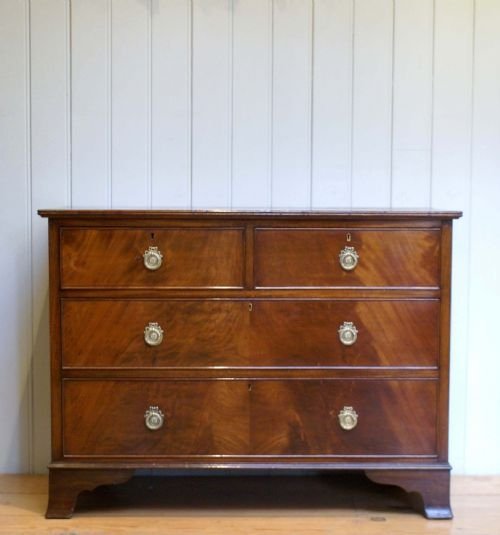 Edwardian Mahogany Low Chest of Drawers